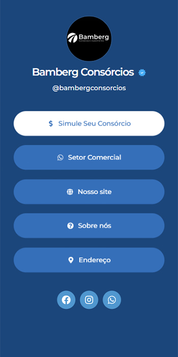 Página de links — Bamberg Consórcios