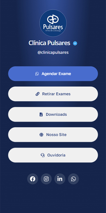 Página de links — Clínica Pulsares