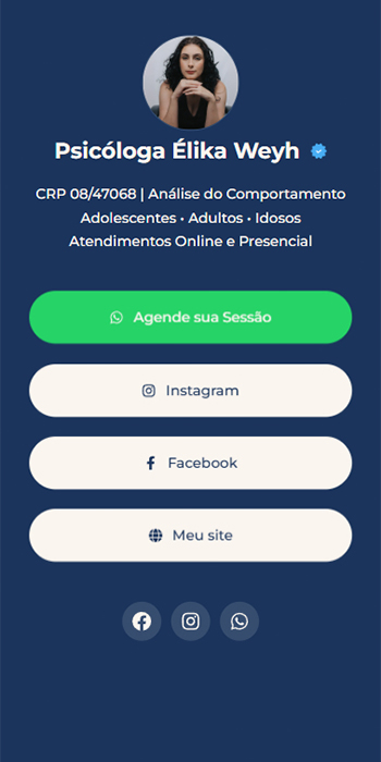 Página de links — Élika Weyh