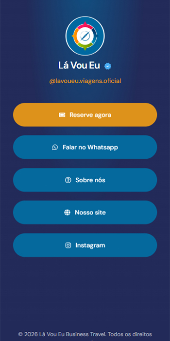 Página de links — Lá Vou Eu