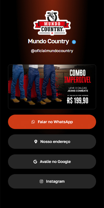 Página de links — Mundo Country