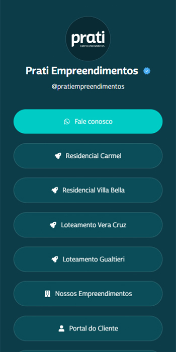 Página de links — Prati Empreendimentos