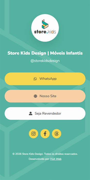 Página de links — Store Kids Design